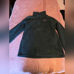 Patagonia Dark Teal Half-Zip Fleece Pullover